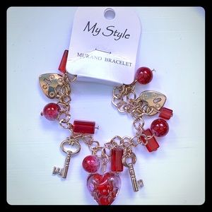 Key to my heart ❤️ charm bracelet.
